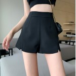 2023 New ins High Waist Suit Pants Slim Elastic A-Line Pants Casual Pants Shorts Slim Hot Pants Women's Clothing