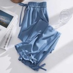 High-waisted wide-leg pants for women's new summer style thin drapey loose leg-slimming anti-mosquito harem lantern casual pants