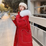 [Big Deal] Double 12 main promotion model 060-8820-P195-K288 Christmas red and white hooded long clothing