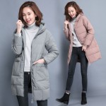 2023 winter cotton coat/cotton coat double pocket zipper trend stitching temperament fashion casual Korean version