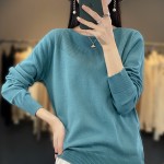 This year's trendy knitwear with drape is sweet, spicy, Korean style, breathable, Korean version, customized, light and mature, street texture, fresh and homemade